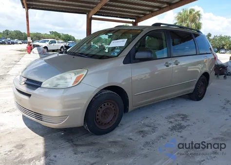 2004 Toyota Sienna Le из США, поврежденный, VIN 5TDZA23CX4S019762